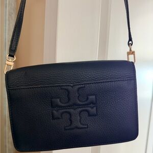 Tory Burch Navy Leather Crossbody Bag
